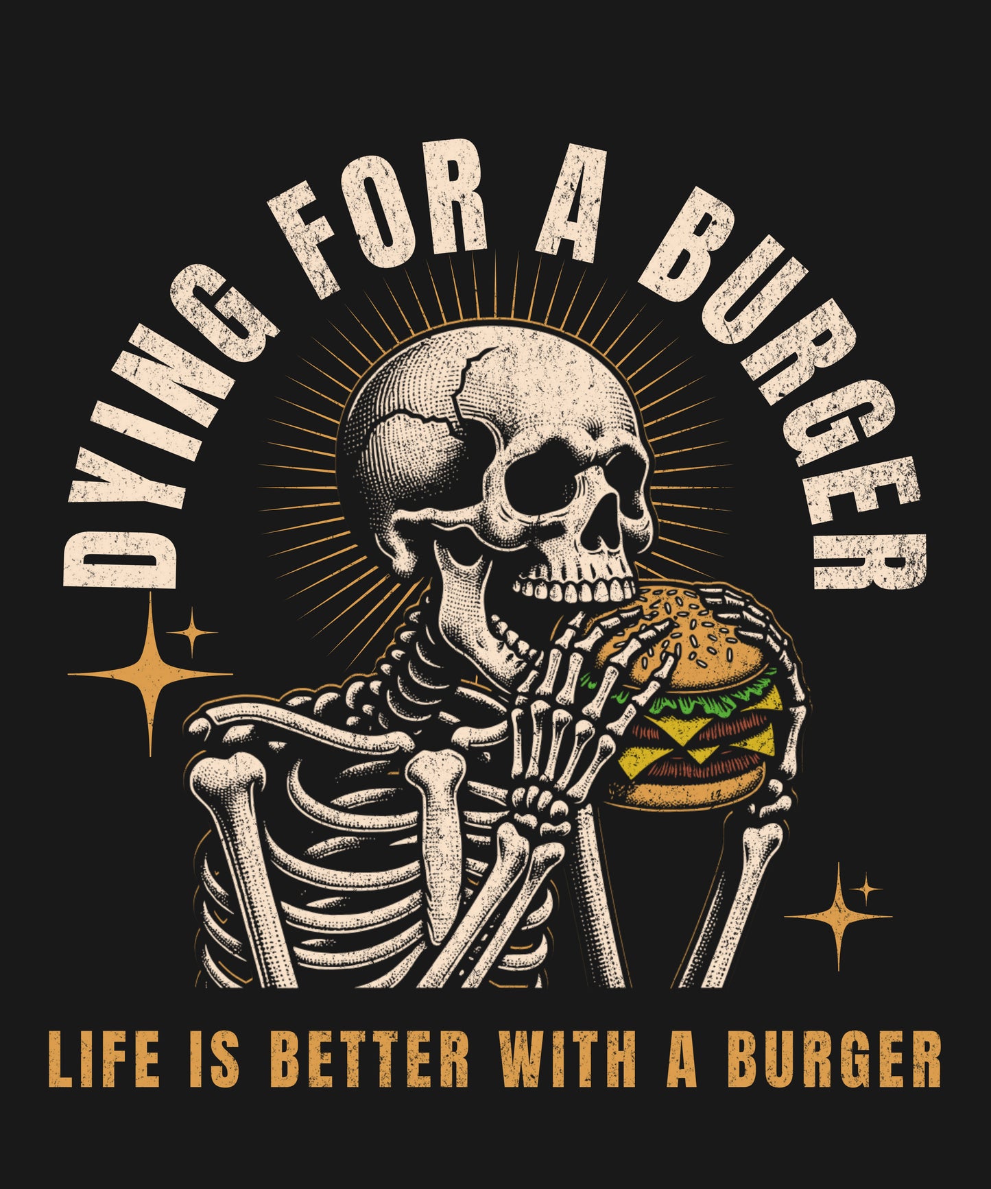 Dying For a Burger - Halloween Premium Tee