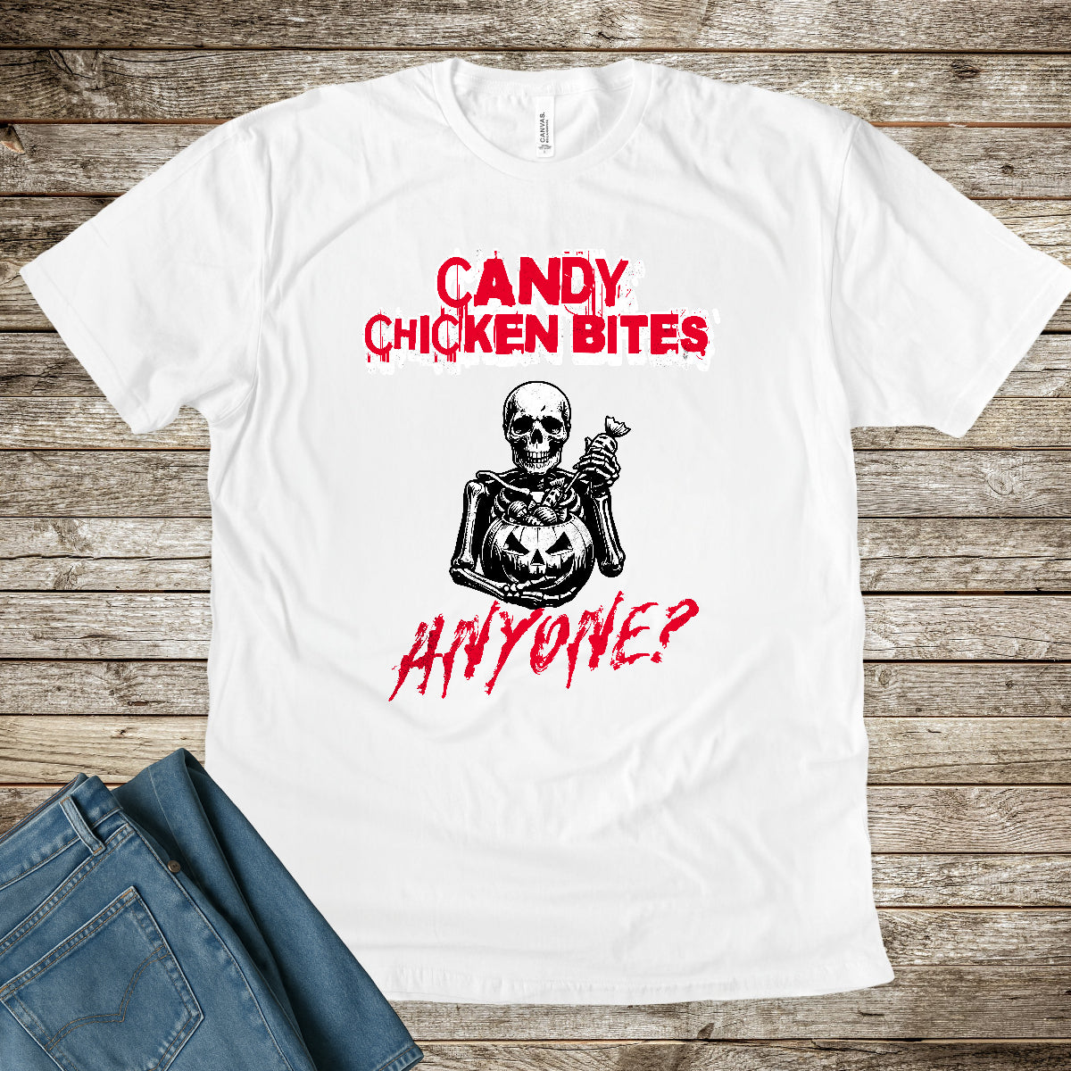 Candy Chicken Bites - Halloween Premium Tee