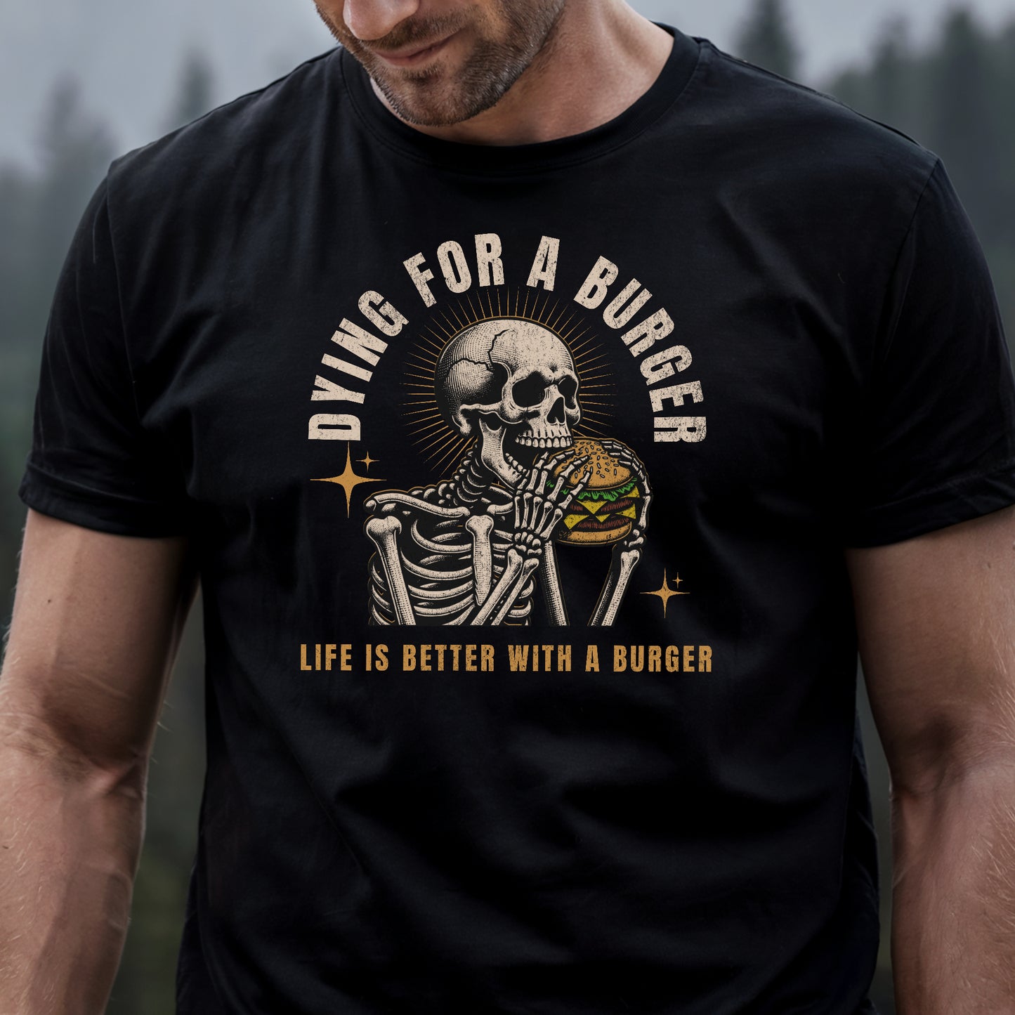 Dying For a Burger - Halloween Premium Tee
