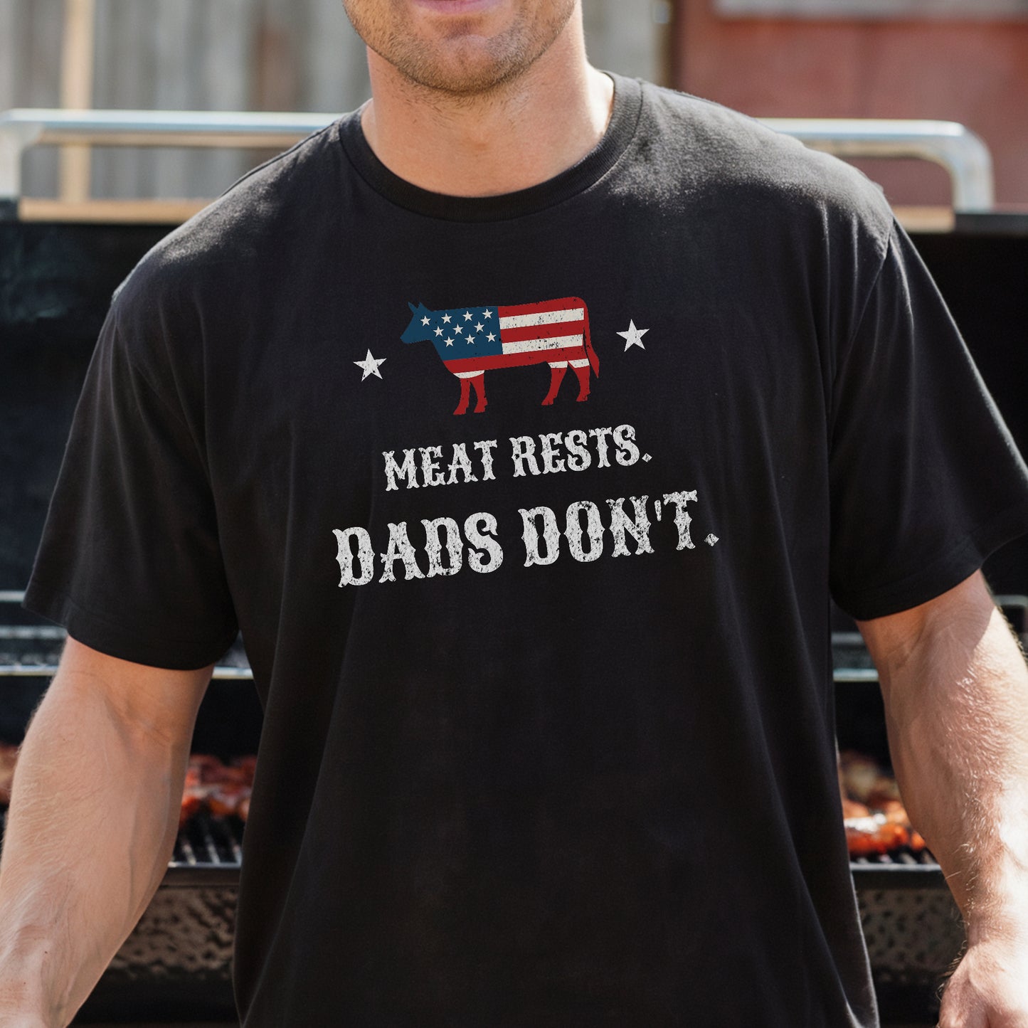 Meat Rests. Dads Don't. Premium Tee