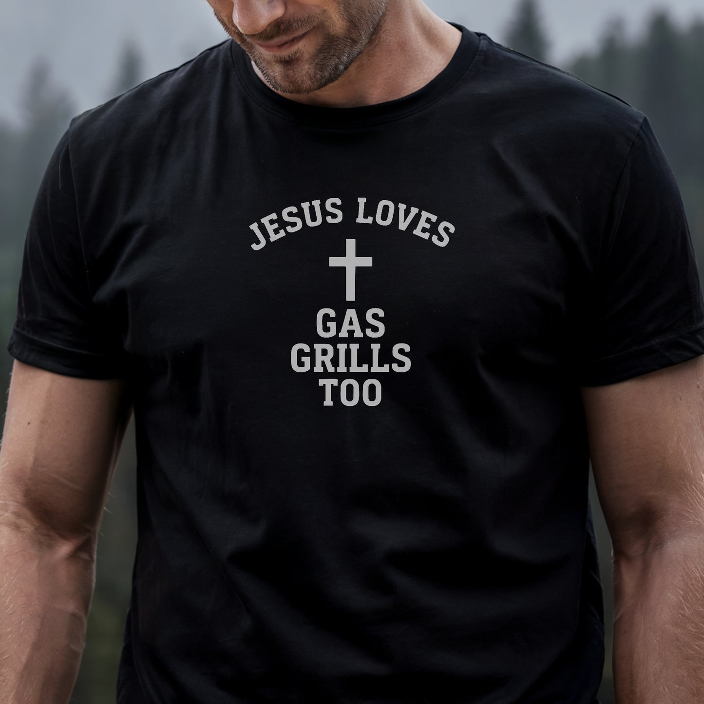Jesus Loves Gas Grills - Premium Tee