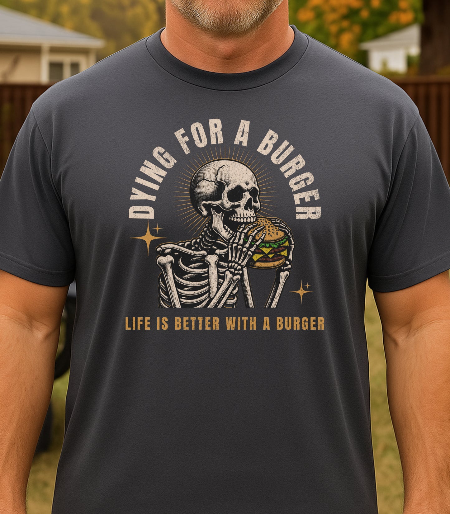 Dying For a Burger - Halloween Premium Tee