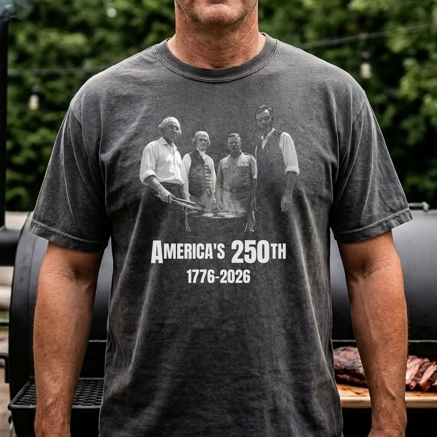 Mt Rushmore BBQ Premium Tee