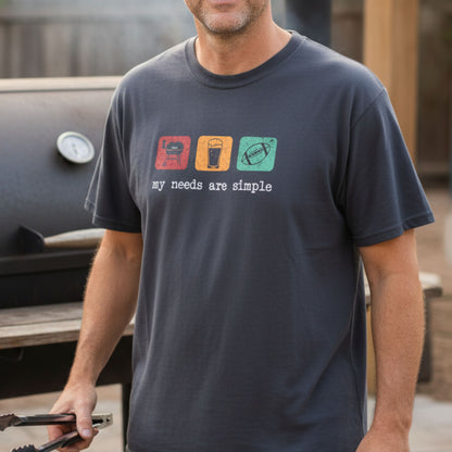 BBQ Beer Football - Premium Tee