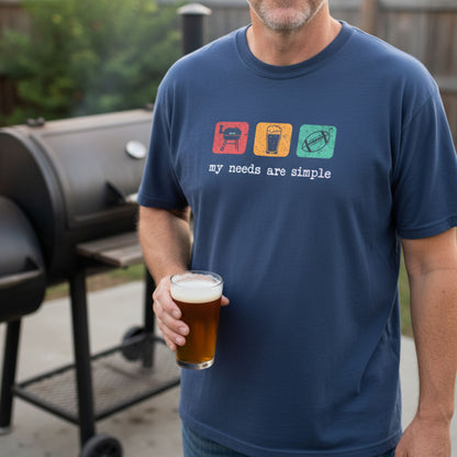 BBQ Beer Football - Premium Tee