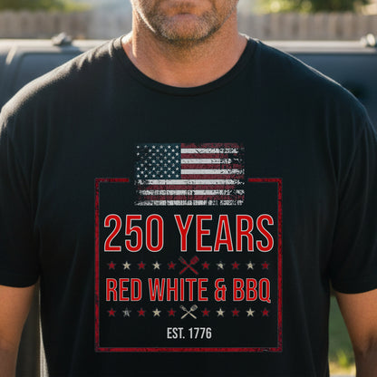 Red White BBQ Tee