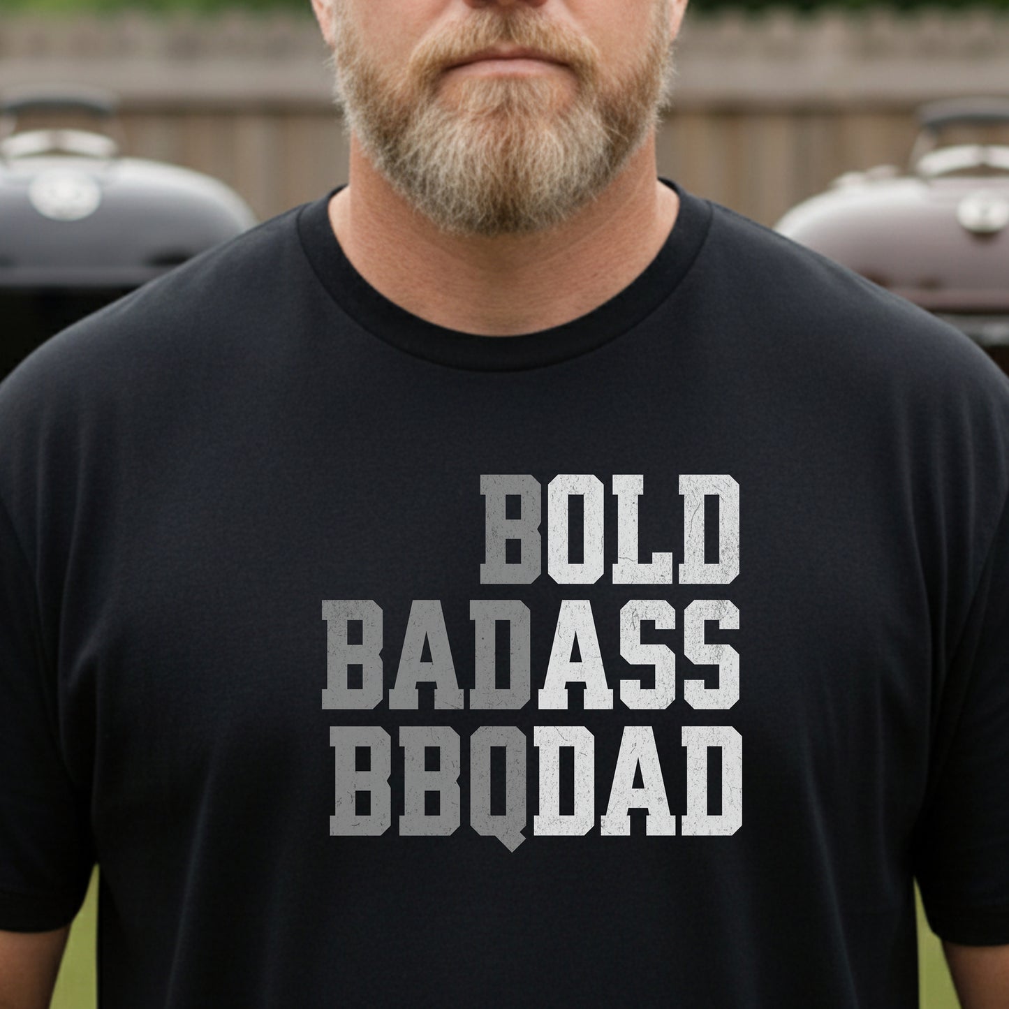 Bold Bad Ass BBQ Dad Premium Tee