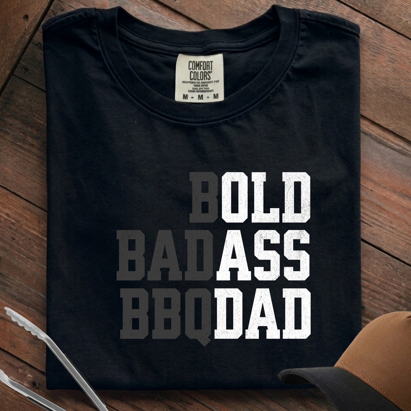 Bold Bad Ass BBQ Dad Premium Tee